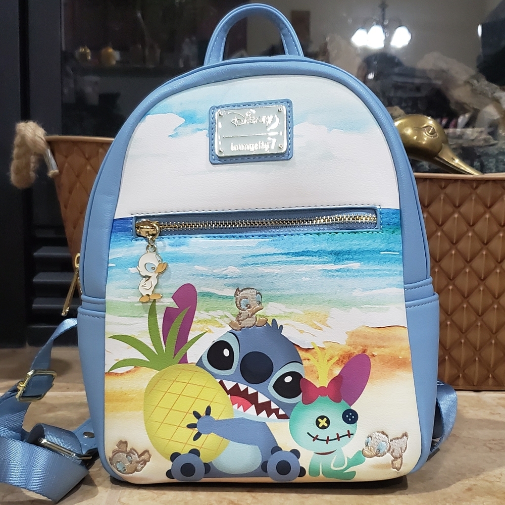 Brand New Loungefly Disney Stich and Scrump Backpack